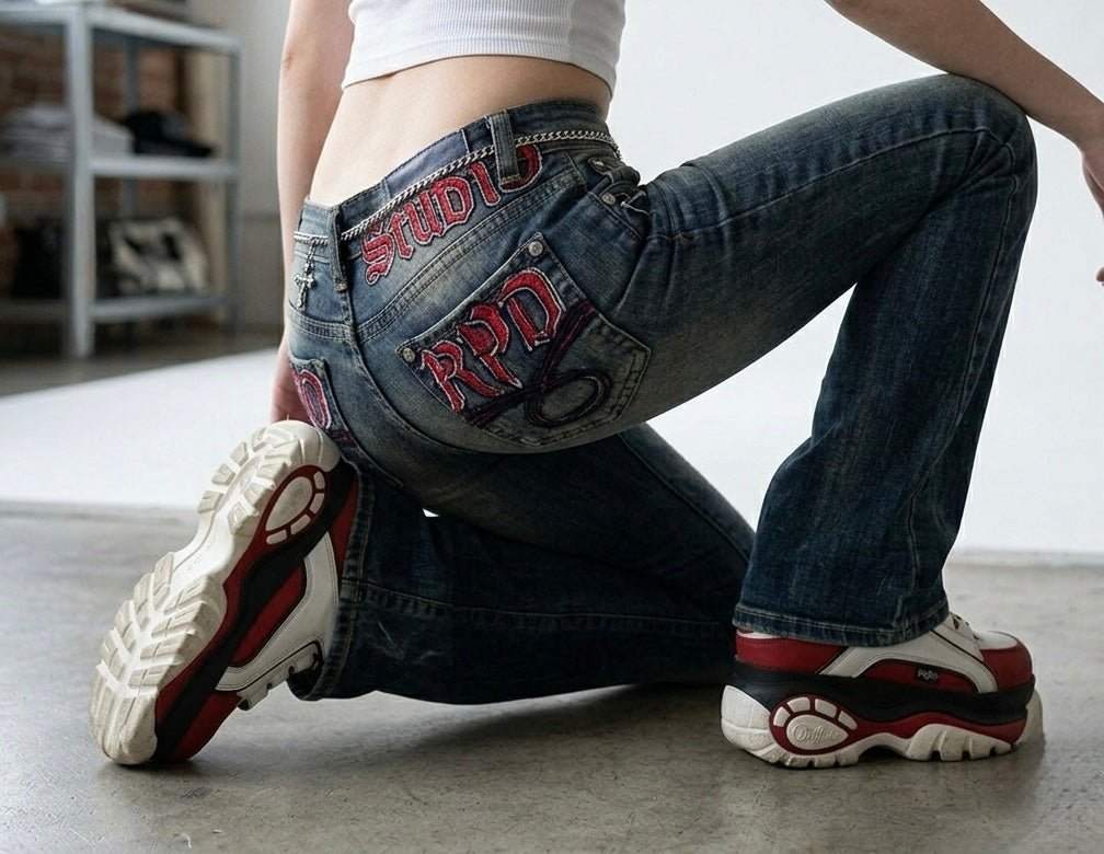 The Low-Rise Revival: Why Low-Waisted Denim is the Core of Cyber-Streetwear - Mkcyber