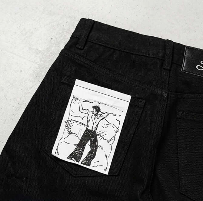 Black Wide Leg Selvedge Jeans Streetwear Edition Elevate your style with our Black Wide Leg Selvedge Jeans. Crafted from premium Patch Denim, these jeans offer comfort and flair for every occasion.