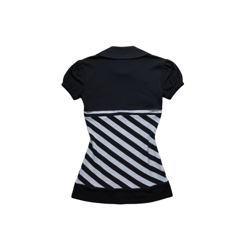 2-in-1 Layered Top Vintage 2000s Elevate your style with our Top Vintage 2000s: a chic 2-in-1 Layered Top featuring a Black Bolero and Striped Vest. Perfect for any occasion!
