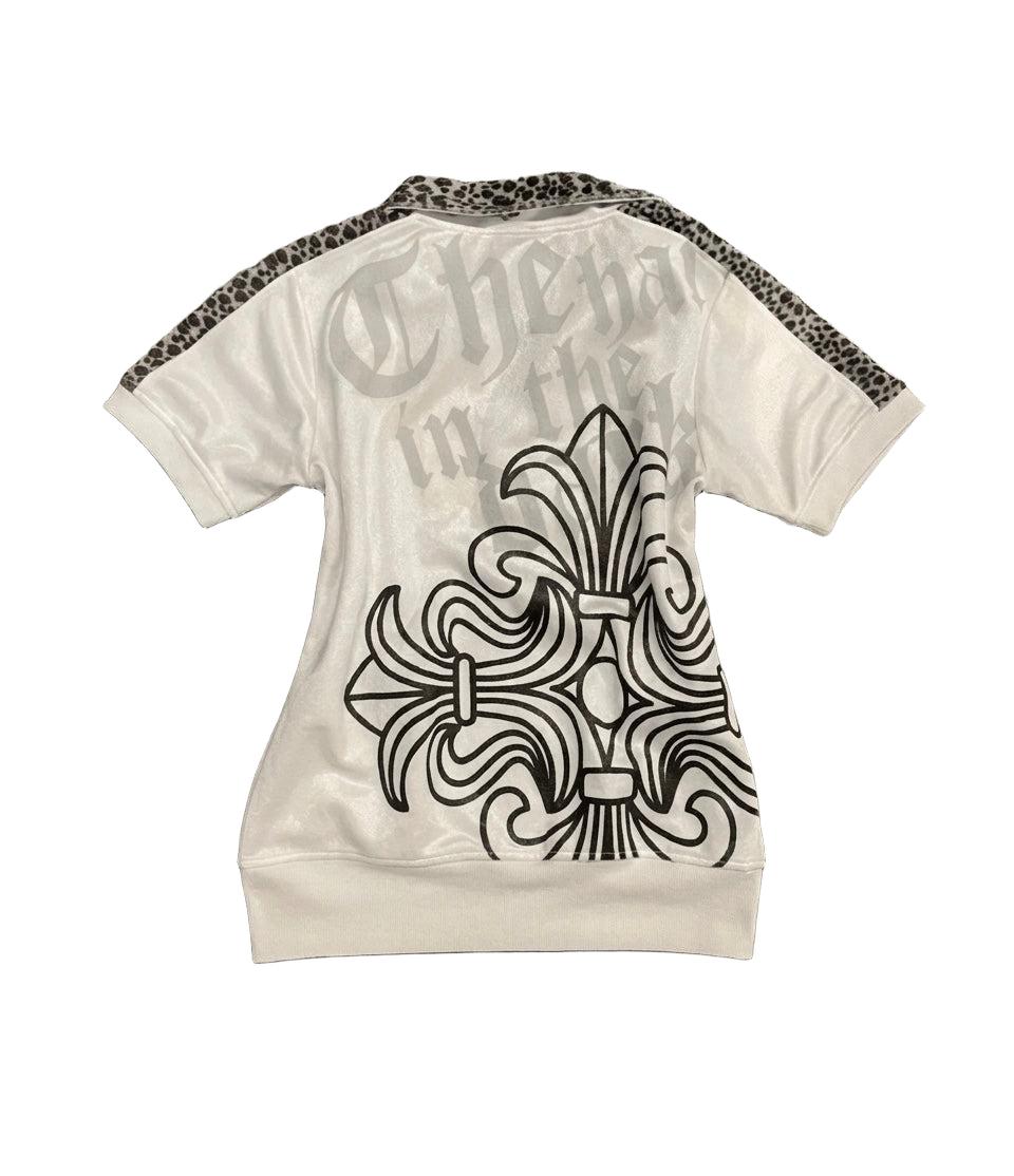 Chrome Cross Leopard Zip-Up Track Top-Mkcyberr