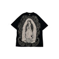 "Virgin Mary" Graphic T-Shirt – Premium Cotton Streetwear Tee - Black-Mkcyberr