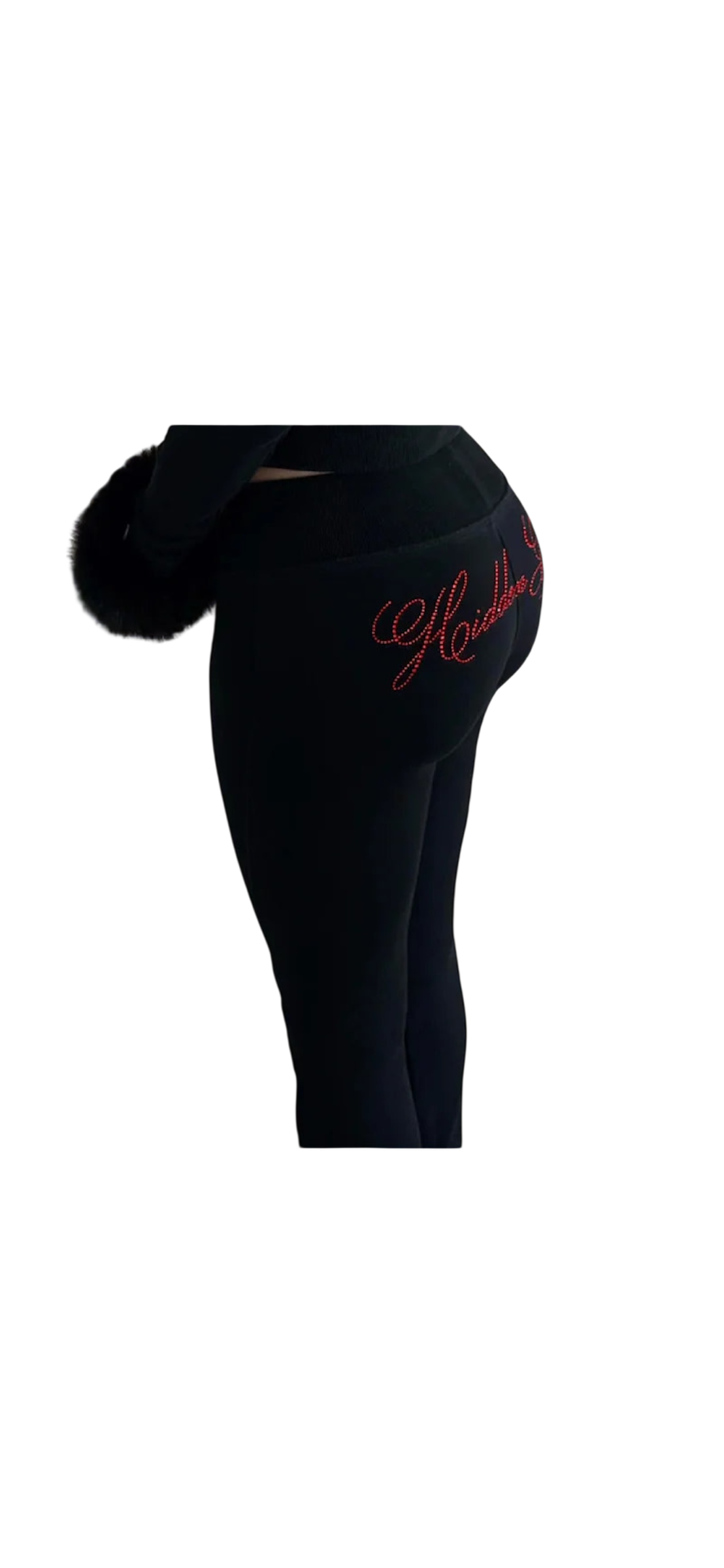 slim fit pants featuring back lettering details