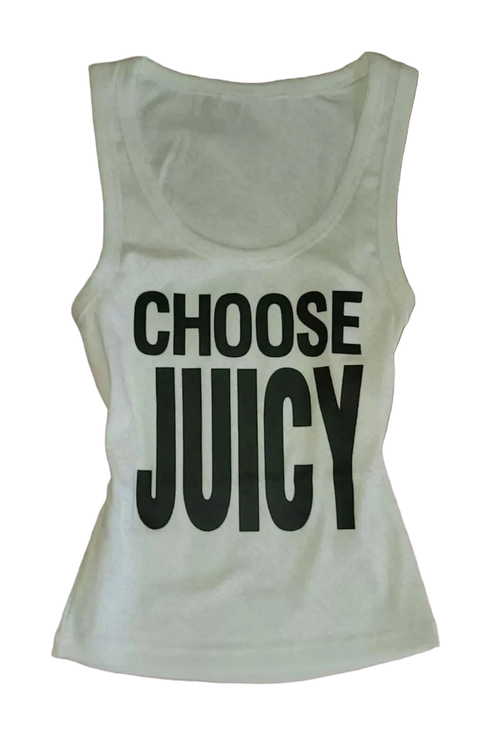 Canotta Donna “Choose Juicy” Bianca – Top Estivo Casual
