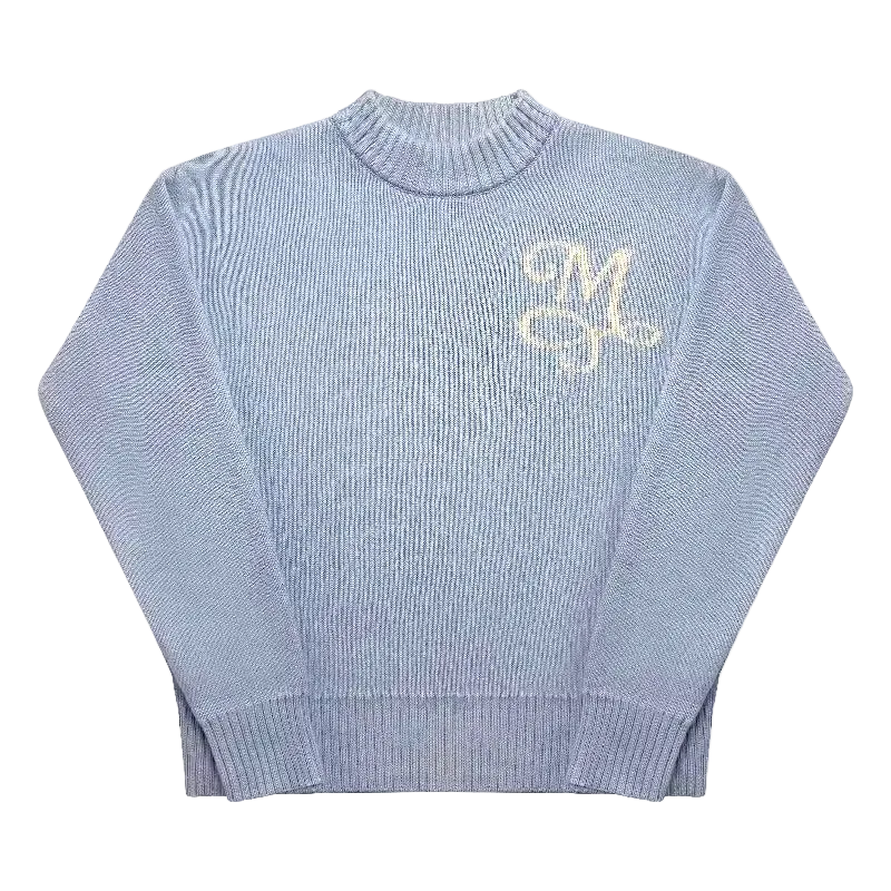 Light blue oversized sweater, size M