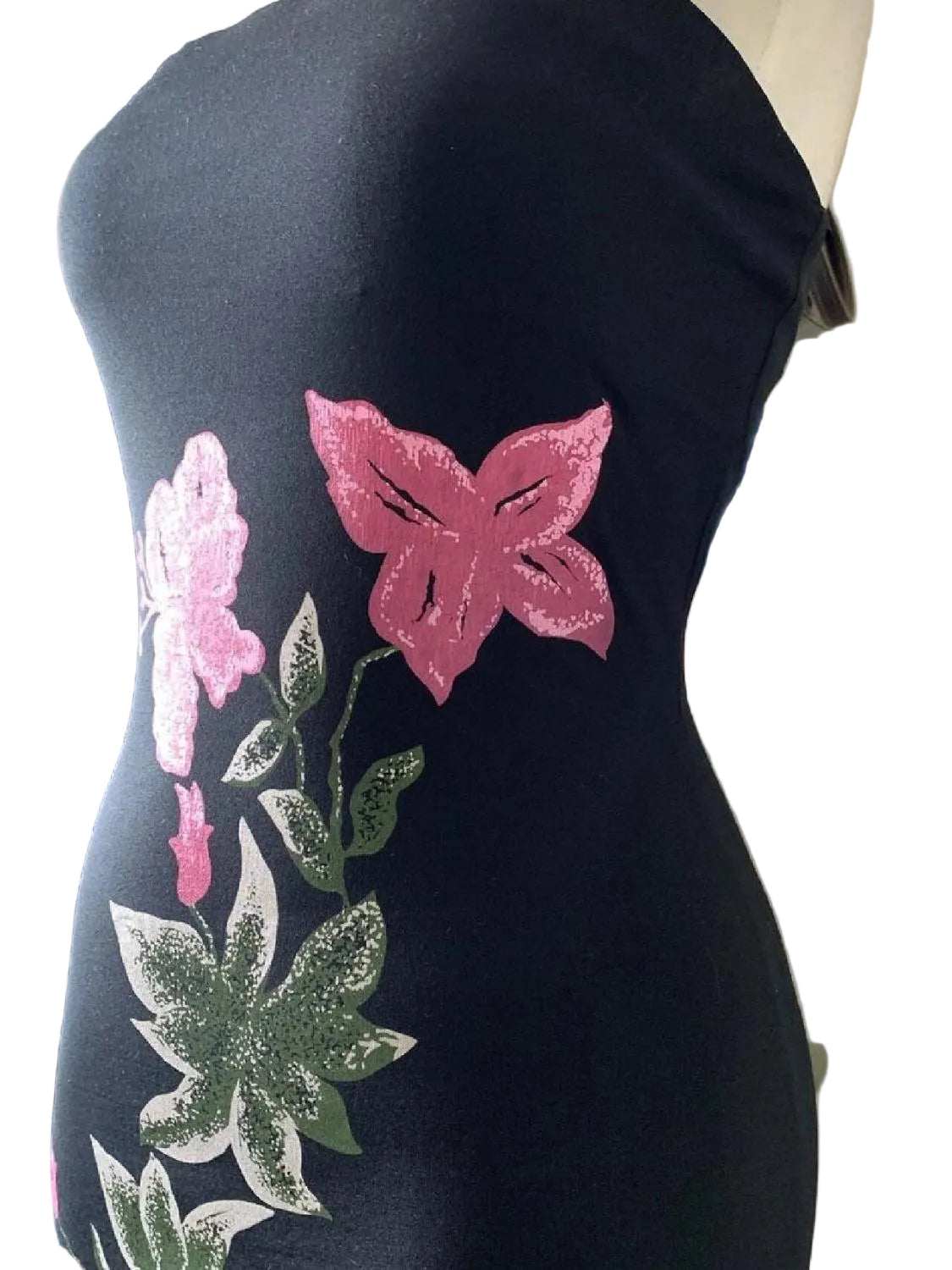 Y2K Asymmetric Bandeau Dress