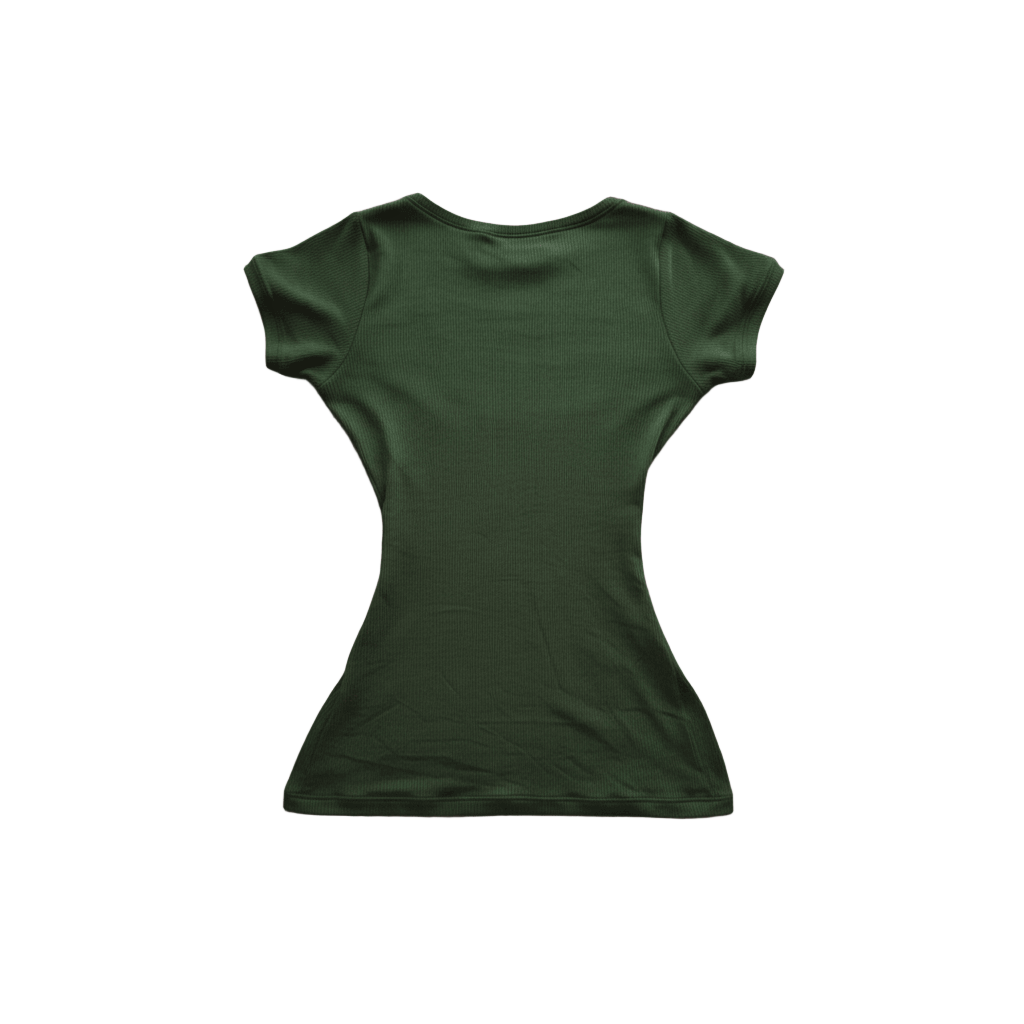 Ribbed Green Top with Lace Trim & Bow Detail Vintage 2000s Elevate your style with our Ribbed Green Top with Lace Trim & Bow Detail ribbed green top featuring delicate lace trim and charming bow detail.