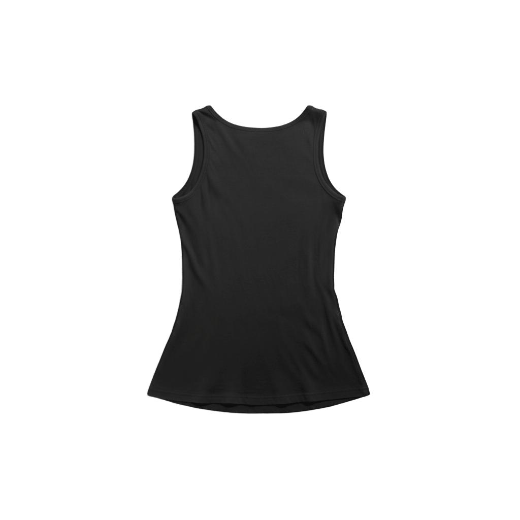 Skull Print Cropped Tank - Black-Mkcyberr