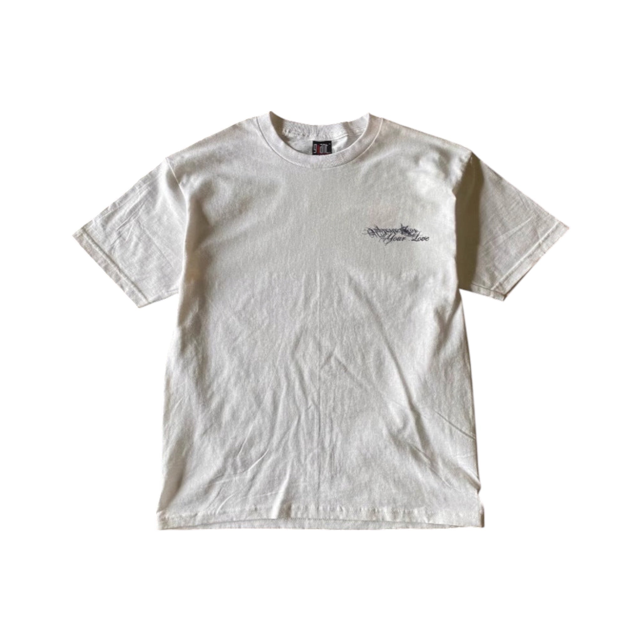 Y2Kk graphic oversized t-shirt with front tribal star print and bold back "Who Needs Your Love" design