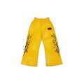 Yellow Cyber-Tribal Wide Leg Sweatpants-Mkcyberr